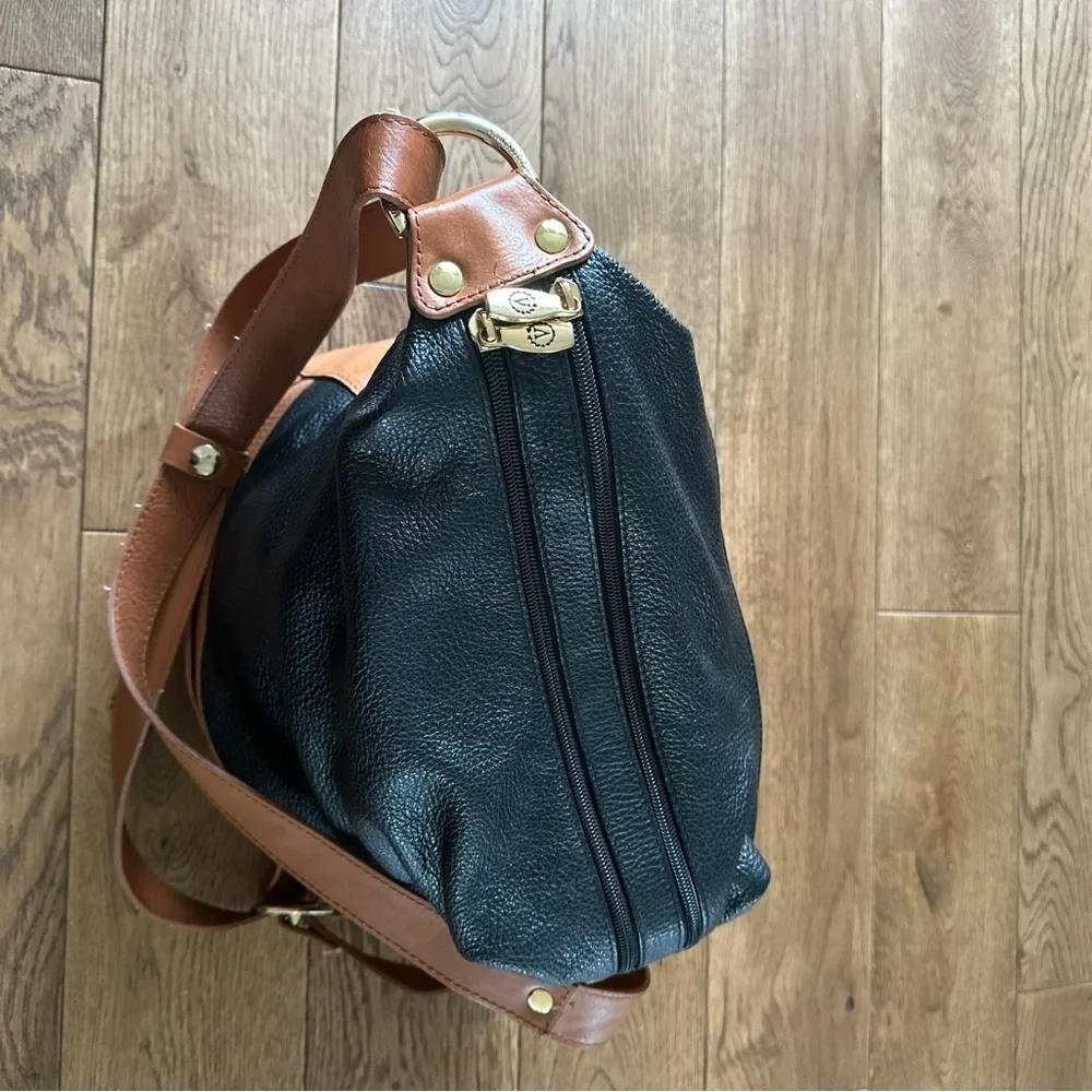 Valentina Genuine Leather Bucket Bag Made In Italy